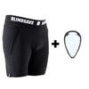 Padded goalie shorts + Cup