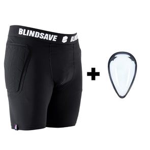 Padded goalie shorts + Cup