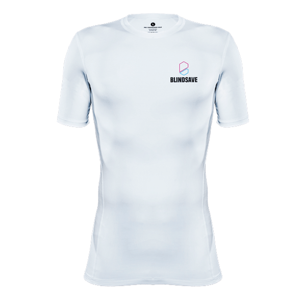 Short Sleeve Floorball Compression Shirt (White)