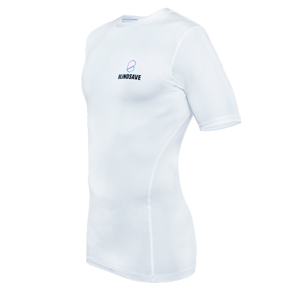 White compression on sale shirt short sleeve
