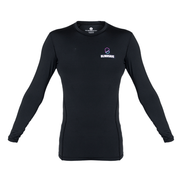 Long Sleeve Floorball Compression Shirt (Black)