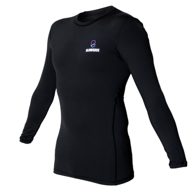 Long Sleeve Floorball Compression Shirt (Black)