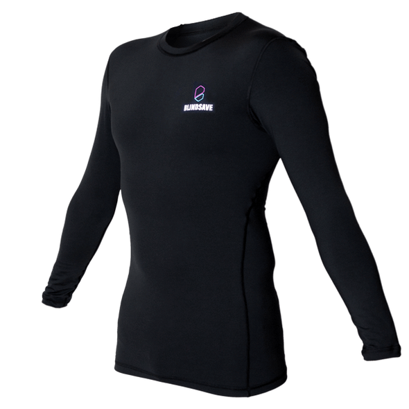 Long Sleeve Floorball Compression Shirt (Black)