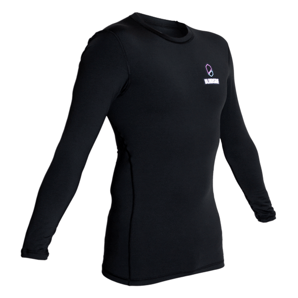 Long Sleeve Floorball Compression Shirt (Black)