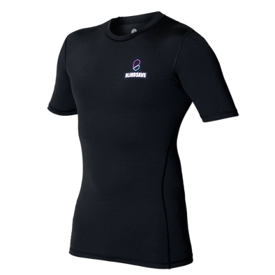 Short Sleeve Floorball Compression Shirt (Black)