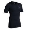 Short Sleeve Floorball Compression Shirt (Black)