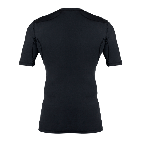 Short Sleeve Floorball Compression Shirt (Black)