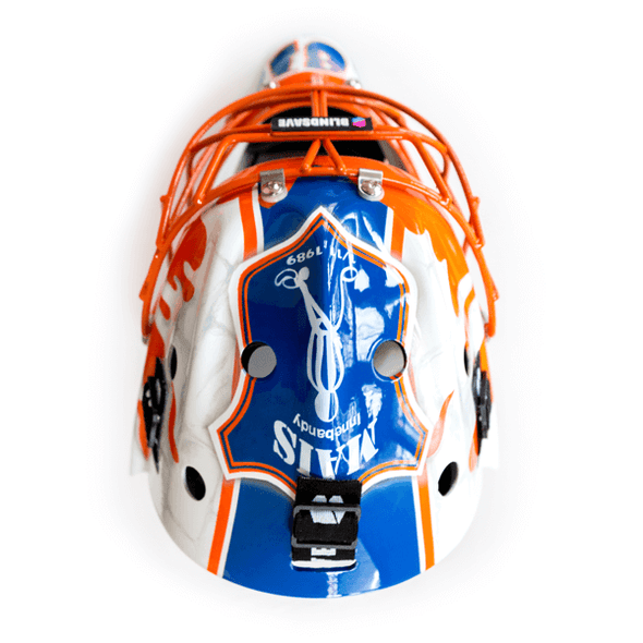 Original goalie mask airbrushing